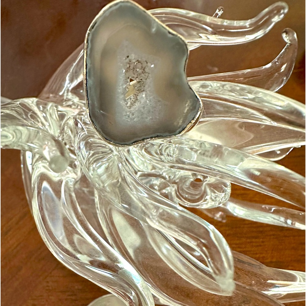 Handmade Brazilian Drusy Agate Sterling Ring